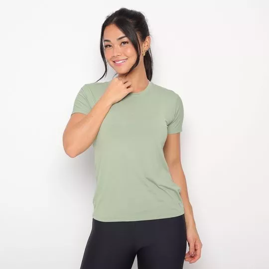 Camiseta Básica- Verde- Vestem