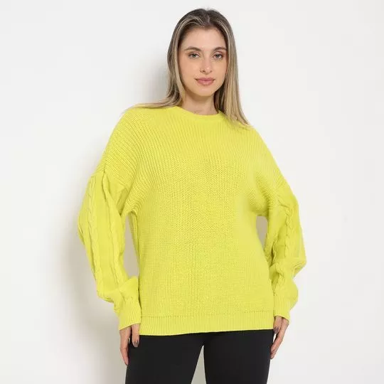 Blusa Texturizada- Verde Limão- ZINCO