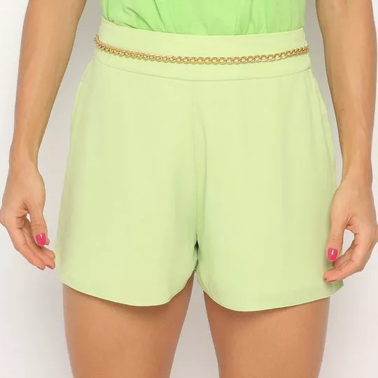 Short Com Corrente- Verde- ZINCO