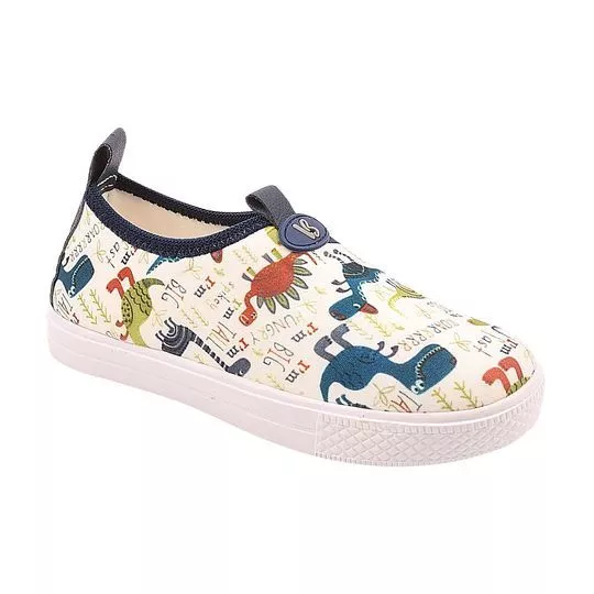 Tênis Dino- Off White & Azul- Vitory Brasil