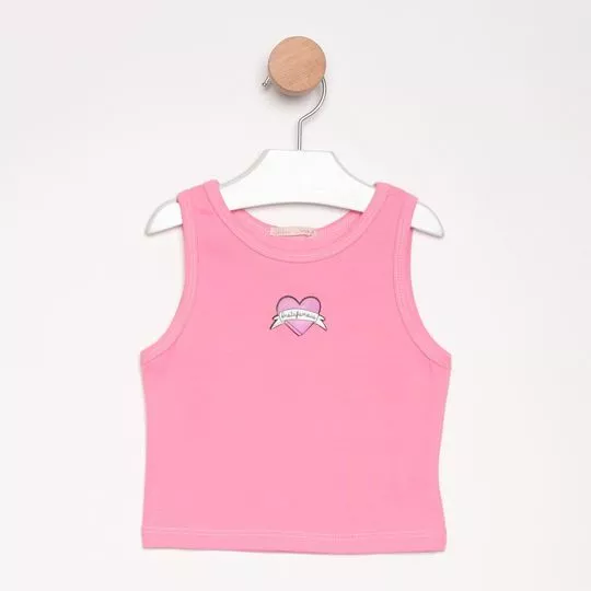 Regata Com Tag- Rosa- PETIT CHERIE