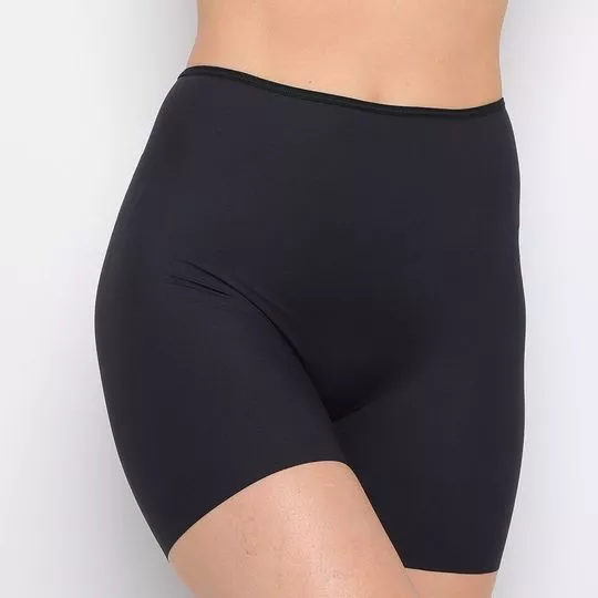 Short Segunda Pele- Preto- Morena Rosa