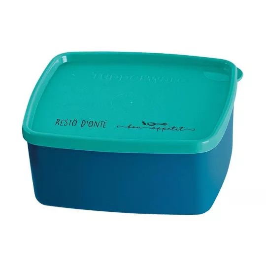 Tupperware® Jeitosinho Restô D'Onté- Azul Escuro & Verde Água- 400ml- Tupperware