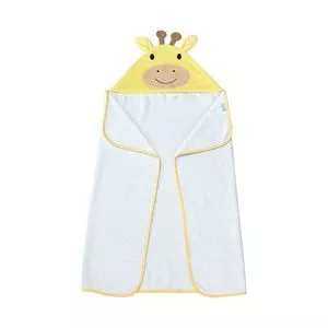 Toalha De Banho Girafa<BR>- Branca & Amarela<BR>-
  180 Fios