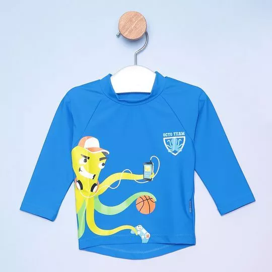 Camiseta Polvo- Azul & Amarela- Puket