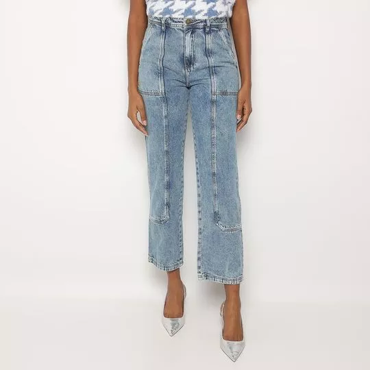 Calça Jeans Capri- Azul- ZINCO