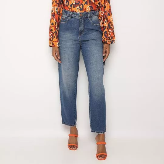 Calça Jeans Reta- Azul- ZINCO
