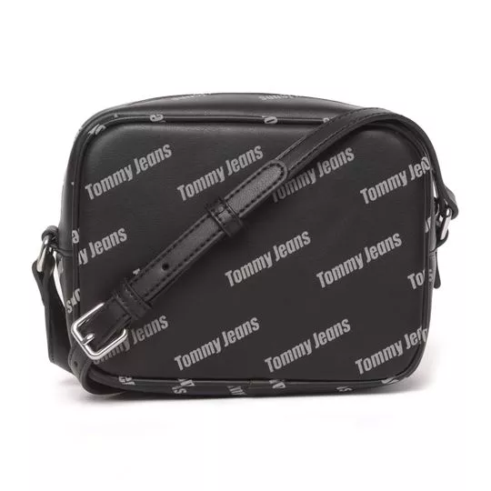 Bolsa Transversal Tommy Jeans®- Preta & Cinza- Tommy Hilfiger