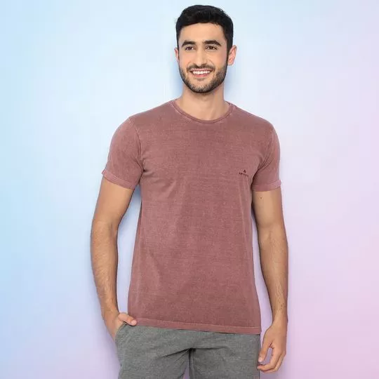 Camiseta Com Logo- Vinho- Vip Reserva- VIP RESERVA