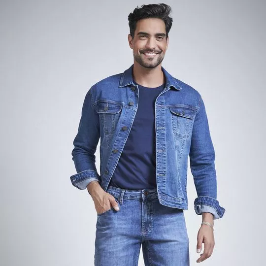 Jaqueta Jeans- Azul