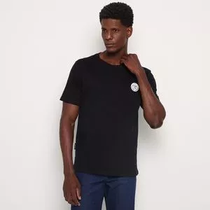 Camiseta Lisa<BR>- Preto