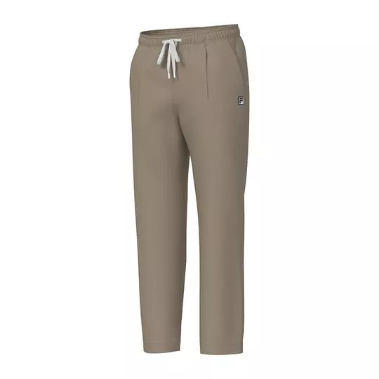 Calça Reta Fila®- Bege Claro- FILA