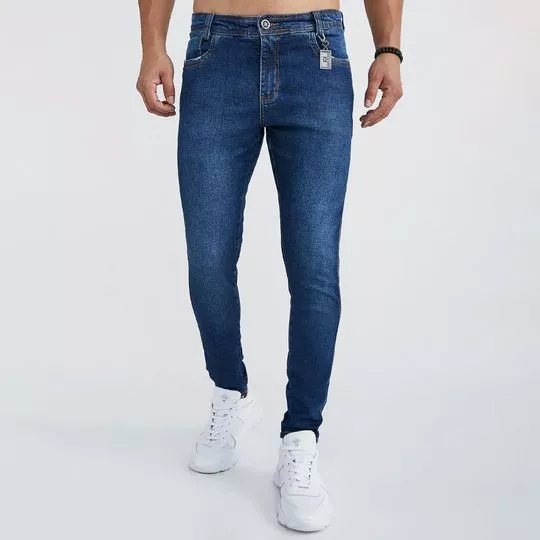 Calça Jeans Skinny- Azul Escuro- Zait Jeans