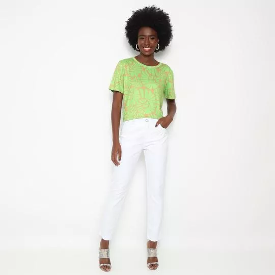 Calça Skinny- Branco- MARIA VALENTINA