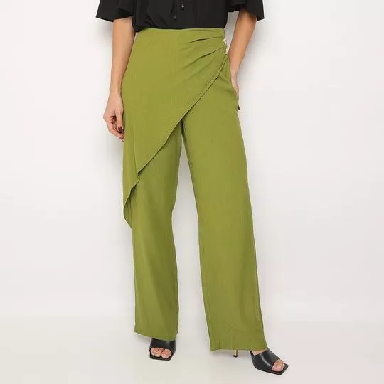 Calça Flare- Verde- ZINCO