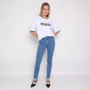 Camiseta Com Inscrição<BR>- Branca<BR>- Lança Perfume
