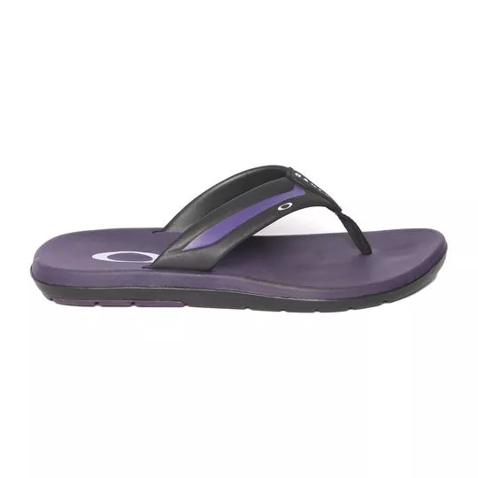 Chinelo Soul- Preto & Roxo Escuro- Oakley