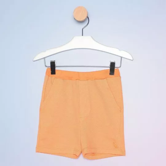 Bermuda Em Moletinho - Laranja - Reserva Mini