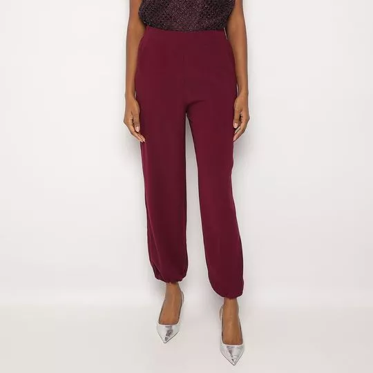 Calça Jogger- Vinho- ZINCO