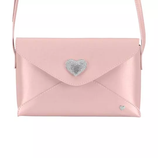 Bolsa Transversal Molekinha®- Rosa Claro- 12,5x21,5cm- Molekinha