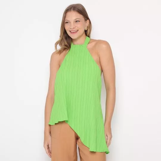 Blusa Lisa- Verde- Zinco