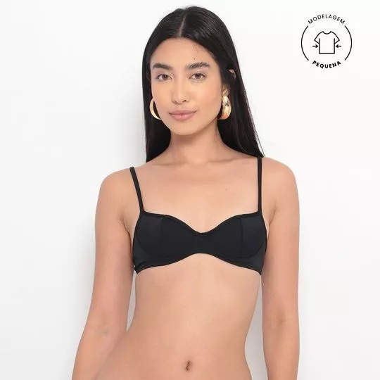 Top Multiposições Liso- Preto- Salinas