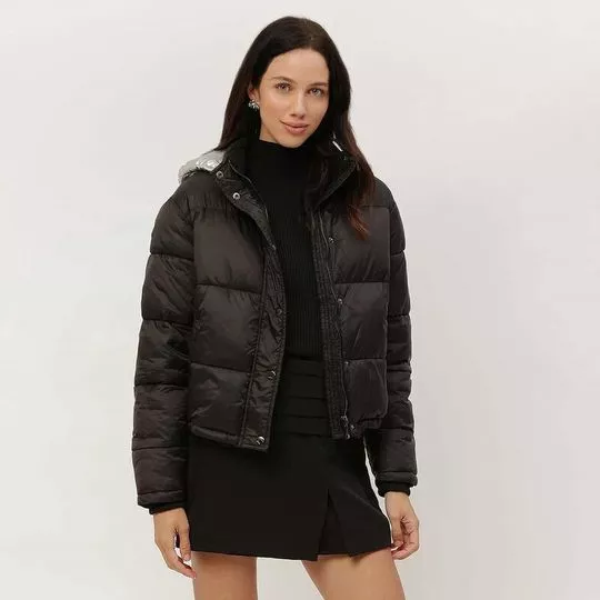 Jaqueta Puffer- Preta- LEZ A LEZ
