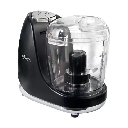 Processador Compacto - Preto & Prateado - 20x22x14cm - 220V - 125W - Oster