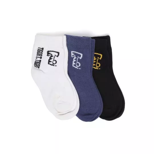 Kit De Pares De Meias Soquete Tigor®- 3 Pares- LILICA RIPILICA & TIGOR