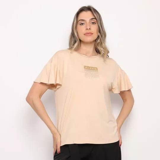 Camiseta Zinco- Bege- ZINCO