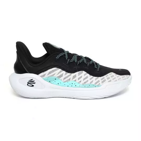 Tênis Curry 11- Preto & Branco- Under Armour