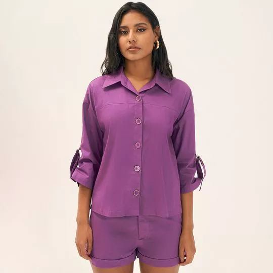 Camisa Lisa- Vinho- ZINCO