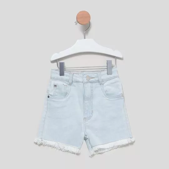 Short Jeans- Azul Claro- PETIT CHERIE