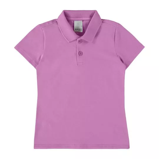 Blusa Com Botões- Rosa- Malwee Kids
