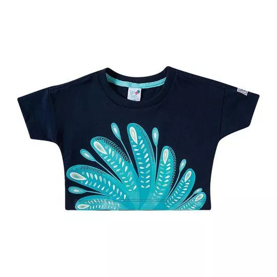 Cropped Liso- Azul Marinho- Tip Top