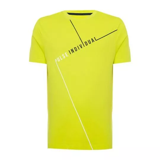 Camiseta Logo- Amarelo Neon- Individual