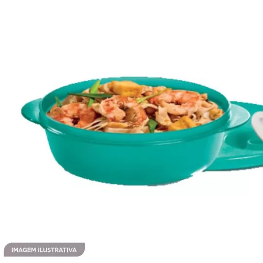 Pote Cristalwave- Verde Água- 1l- Tupperware