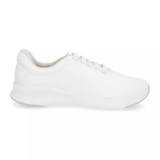 Tênis Em Couro- Branco- Usaflex