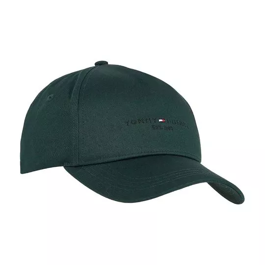 Boné Tommy Hilfiger- Verde Escuro & Preto- Tommy Hilfiger