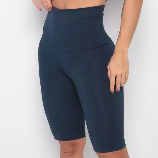 Bermuda Lisa- Azul Marinho- Verbo Fitness