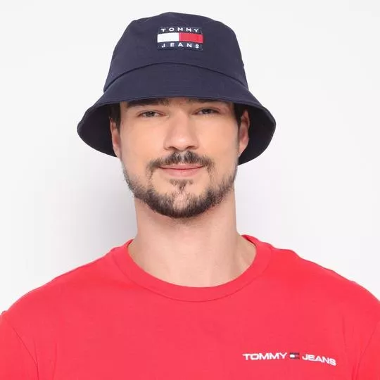 Chapéu Bucket Tommy Hilfiger®- Azul Marinho- Tommy Hilfiger