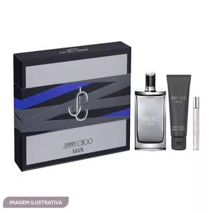 Kit Perfume Jimmy Choo Man Eau De Toilette<BR>- 100ml<BR>- Sabonete Líquido Miniatura 7,5ml