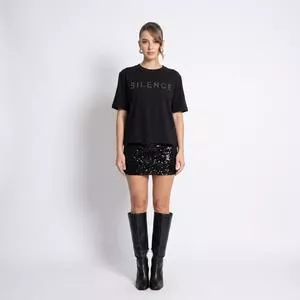 Camiseta Open<BR>- Preta<BR>- Open