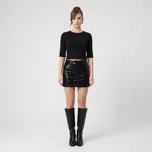 Blusa Open<BR>- Preta<BR>- Open