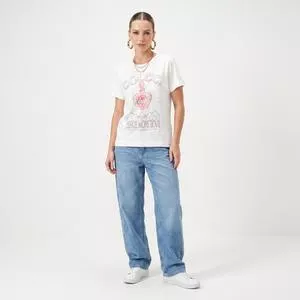 Camiseta<BR>- Off White<BR>- Colcci