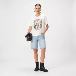 Camiseta<BR>- Off White<BR>- Colcci