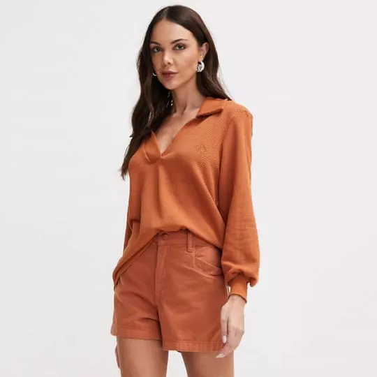 Blusão Polo- Laranja- Forum