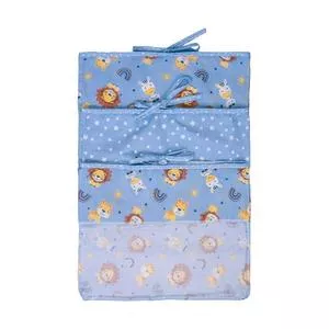 Jogo De Saquinhos Maternidade Leão<BR>- Azul & Amarelo<BR>- 3Pçs<BR>- Bublim