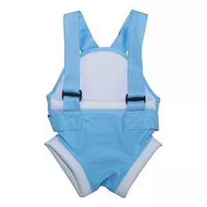 Canguru Para Bebê<BR>- Azul Claro & Preto<BR>- 25,5x22x7cm