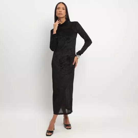 Vestido Tule- Preto- Open - PRIVALIA - O outlet online de moda e ...